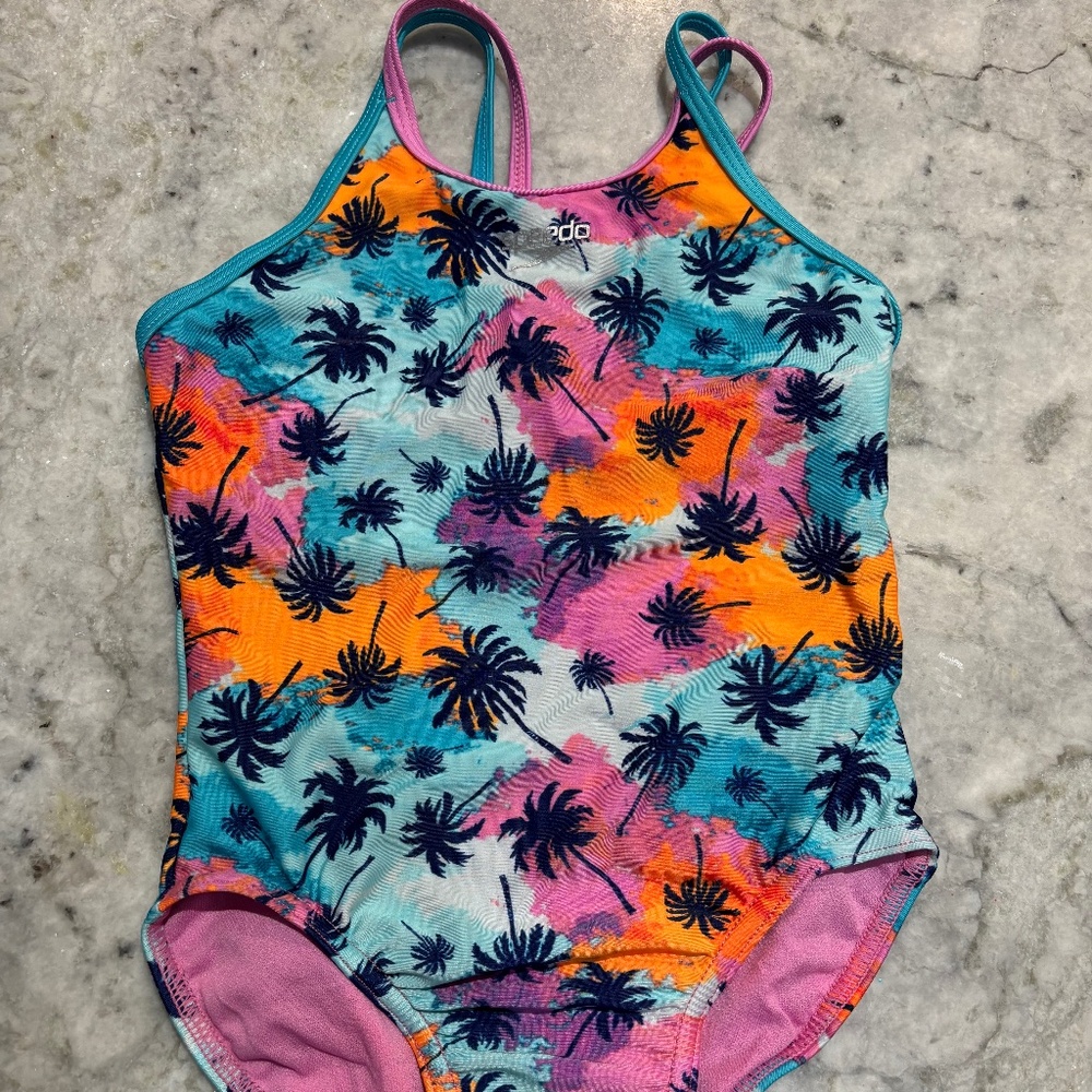 Toddler girl Speedo one piece bathing suit